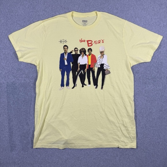 American Classics Other - American Classics The B-52's T-Shirt Large Yellow High Fidelity Band Graphic Tee